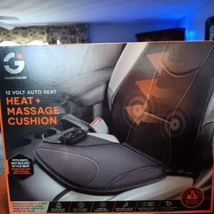 Black Heat and Massage Cushion